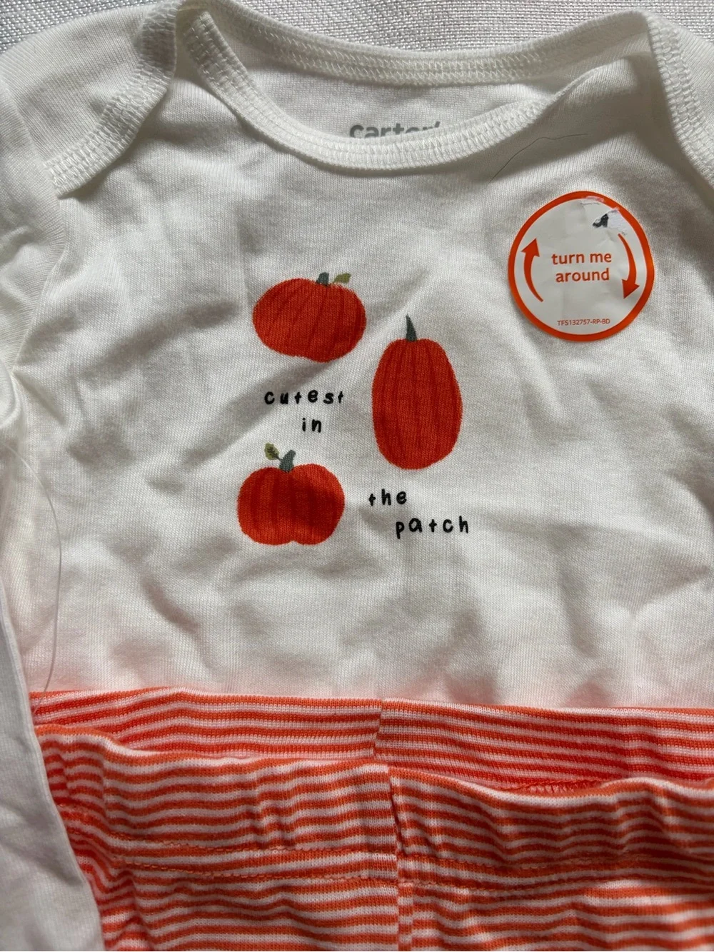 Carter’s Just One You Baby Pumpkin Bodysuit & Pants Set 12M